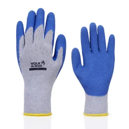 Luva de Algodão com Banho de Látex Corrugado Grip Ca 18007- Volk