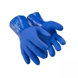 Luva de Pvc Azul Super Pvc Antiderrapante 46Cm Super Safety - Ca 36581