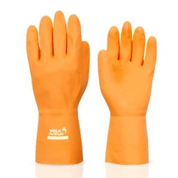 Luva de Látex e Neoprene Super Reforçada Laranja Ca 16311 Volk