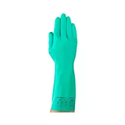 Luva Nitrilica Cano Longo Ansell Alphatec Solvex 37-175 Verde Ca 12705