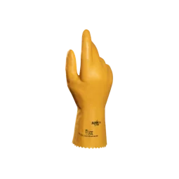 Luva Nitrílica com Forro Amarela Titan 376 Ca 43354 Mapa-Mucambo