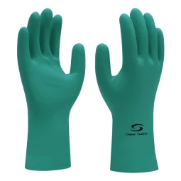 Luva Nitrílica Forrada 33Cm Super Green - Super Safety