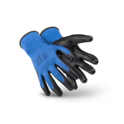 Luva Nitrílica Suporte Têxtil Preta 1006 New - Super Safety