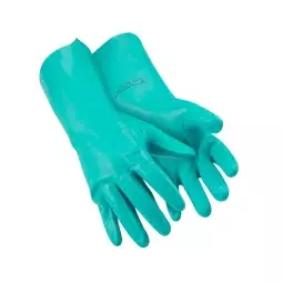 Luva Nitrílica Verde Super Nitrogreen Forrada Super Safety - Ca 33334