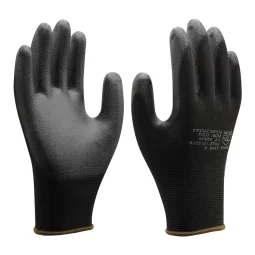 Luva Poliuretano Pu Preta 1003 - Super Safety