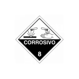 Placa Corrosivo 8 - Pvc 30 X 30 CM