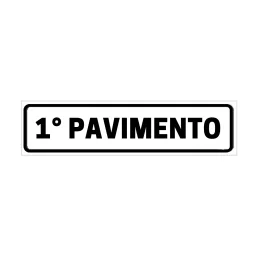 Placa de Identificação 1° Pavimento 1Mm 19X6Cm