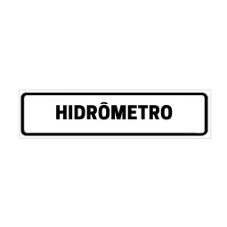 Placa de Identificação de Apartamento - Hidrômetro Pvc1Mm 10X5Cm
