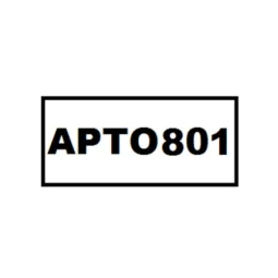 Placa de Identificação para Edifício - Apartamento 801 Pvc 1Mm 2X4Cm