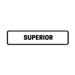 Placa de Identificação para Edifício - Superior Pvc 1Mm 19X6Cm