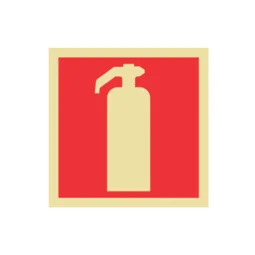 Placa Extintor (Pictografia do Extintor) Fotol. 20 X 20 CM 2 MM