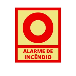 Placa Fotoluminescente Alarme de Incêndio Pvc 2Mm 15X20M E2