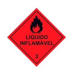 Placa Líquido Inflamável Pvc 1Mm 30X30Cm
