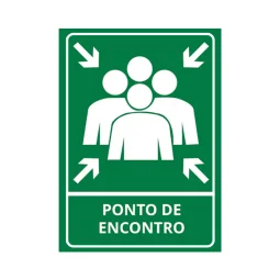 Placa Ponto de Encontro Pvc 2Mm 35X25Cm S45