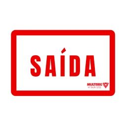 Placa Saída Pvc 0,5Mm 25X16Cm