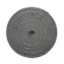 Tampa Redonda em Ferro Fundido 30Cm