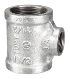 Tê de Redução Média Pressão 2" X 1.1/4 Npt