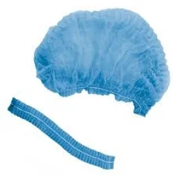 Touca Tnt Sanfonada Descartável Azul (100 Unidades)