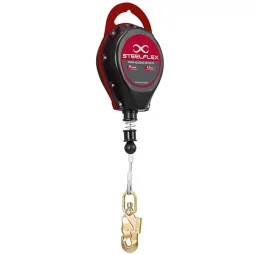 Trava-Queda Retrátil em Cabo de Aço 10 Metros Stf Cqtq0471 - Steelflex