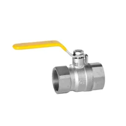 Válvula de Esfera Monobloco Latão 1/2 - Gás Amarelo