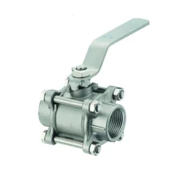 Válvula Esfera Tripartida Carbono Passagem Plena 2 1/2''
