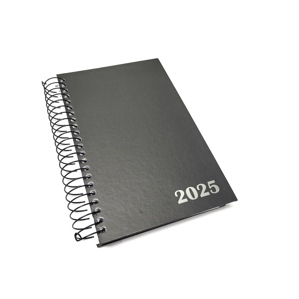AGENDA 2025 ESPIRAL PRETA 125 X 195 MM 2001 LORIGRAF