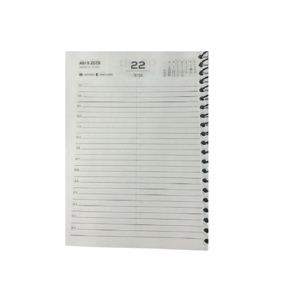 AGENDA 2025 ESPIRAL PRETA AVERAGE 135 X 175 MM 4714 SIDGRAPH