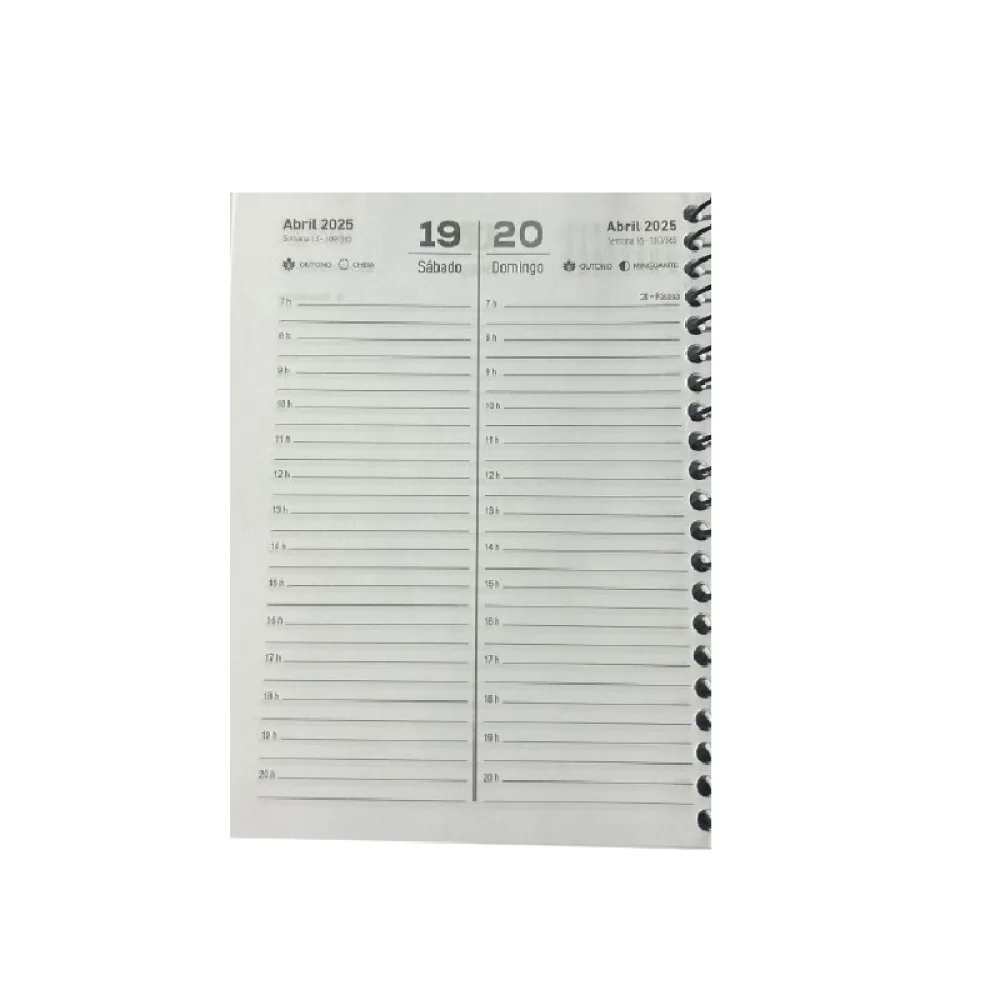 AGENDA 2025 ESPIRAL PRETA AVERAGE 135 X 175 MM 4714 SIDGRAPH