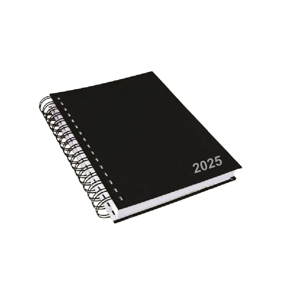 AGENDA 2025 ESPIRAL WIRE-O PRETA 150 X 210 MM 3001 LORIGRAF