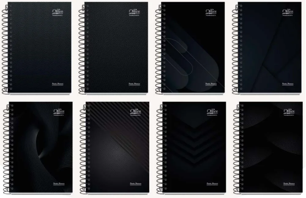 AGENDA ESPIRAL PERMANENTE CAPA DURA 165 FLS OFFICE PAUTA BRANCA