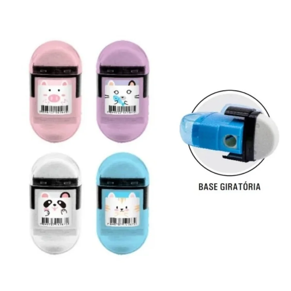 APONTADOR C/ DEPOSITO + BORRACHA ZOO AP0202 BRW