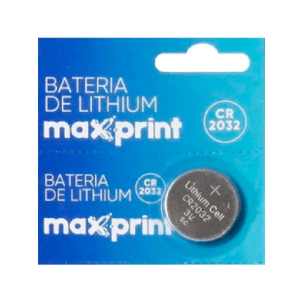 BATERIA DE LÍTIO 3V CR 2032 758604 MAXPRINT