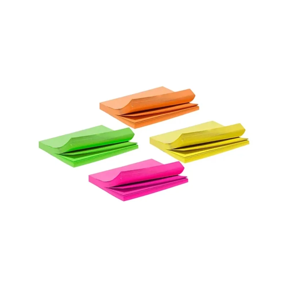 BLOCO ADESIVO 38 X 51 MM C/ 400 FLS 4 CORES NEON 502 TN