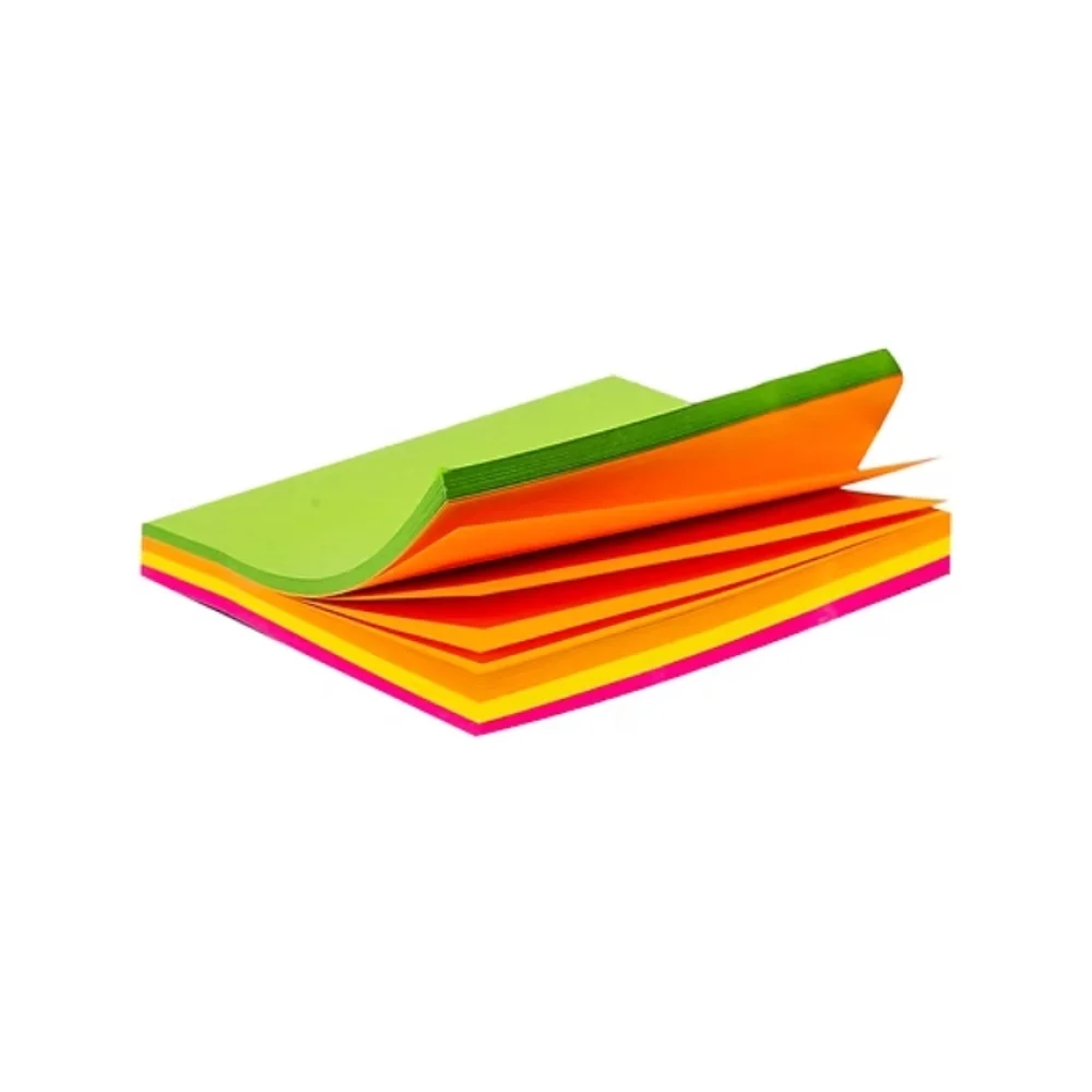 BLOCO ADESIVO 76 X 102 MM C/ 100 FLS 4 CORES NEON 501 TN