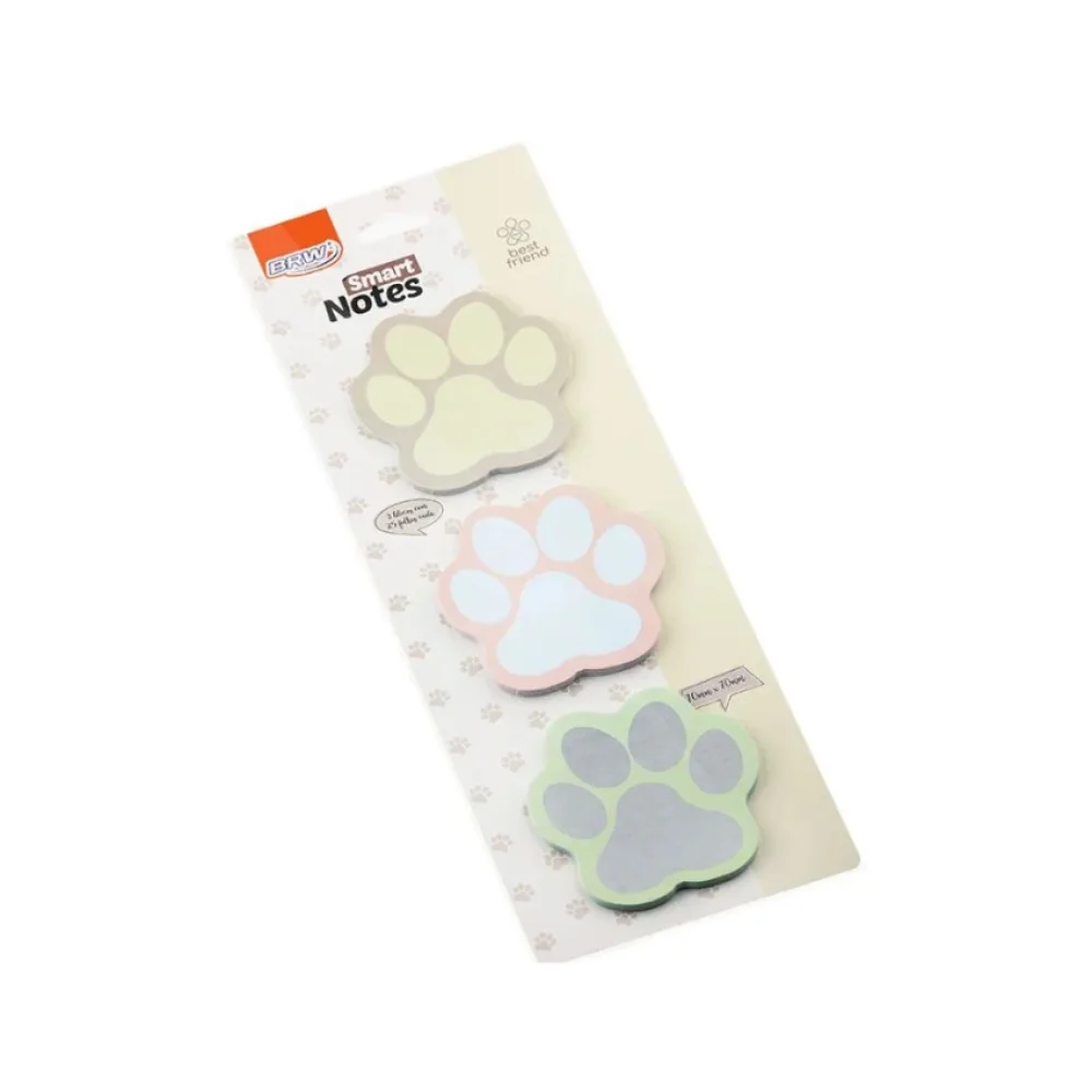 BLOCO SMART NOTES 70 X 70 MM TOKENS PETS C/ 75 FLS BA0303 BRW