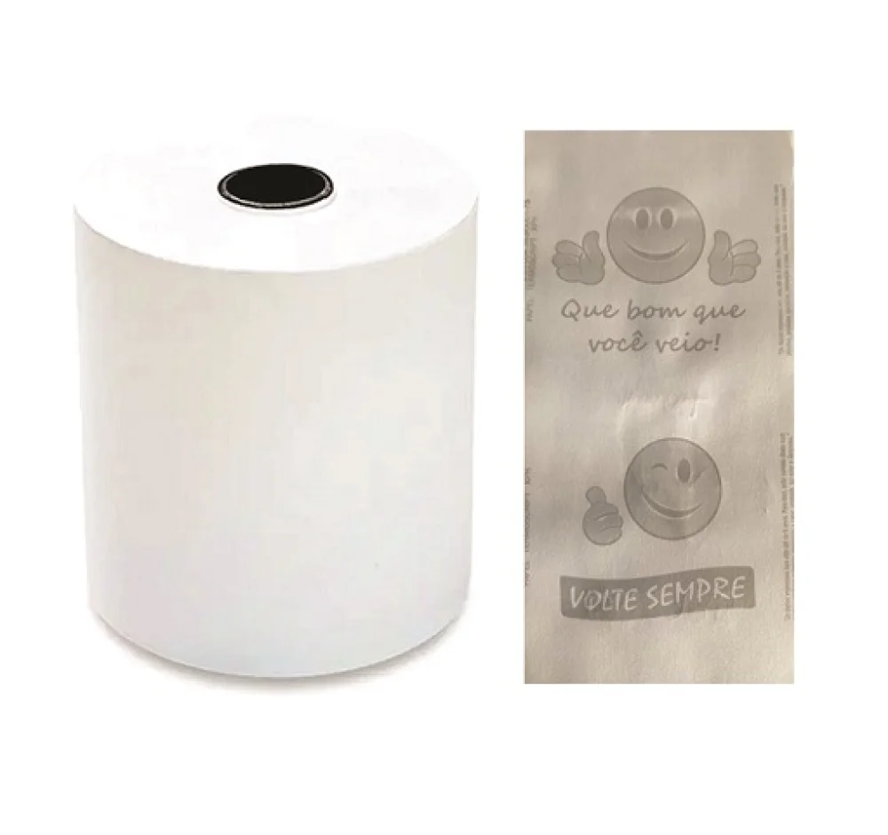BOBINA TERMICA 80 MM X 40 MTS BRANCA VOLTE SEMPRE SILFER