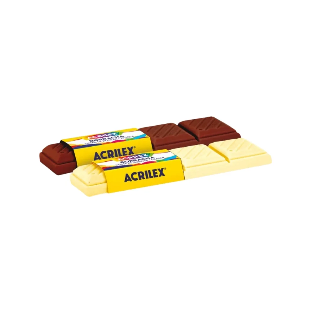 BORRACHA CHOCOLATE CORES SORTIDAS 21939 ACRILEX