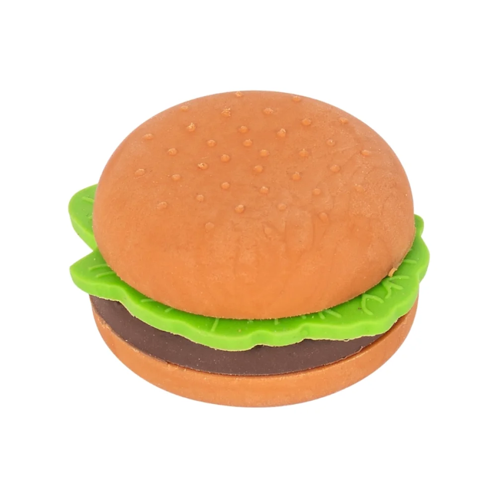 BORRACHA FAST FOOD COM ESTOJO E 4 MINI BORRACHAS BO0310 BRW