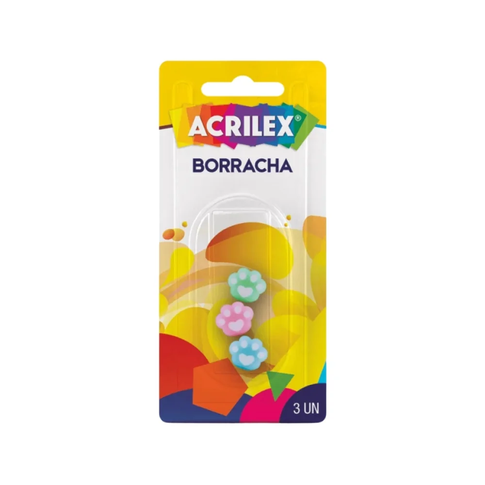 BORRACHA PATA DE GATO PEQUENA C/ 3 UN 21938 ACRILEX