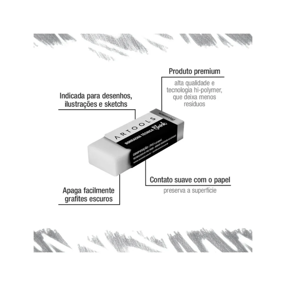 BORRACHA TÉCNICA ARTOOLS BLANK 689333 TRIS