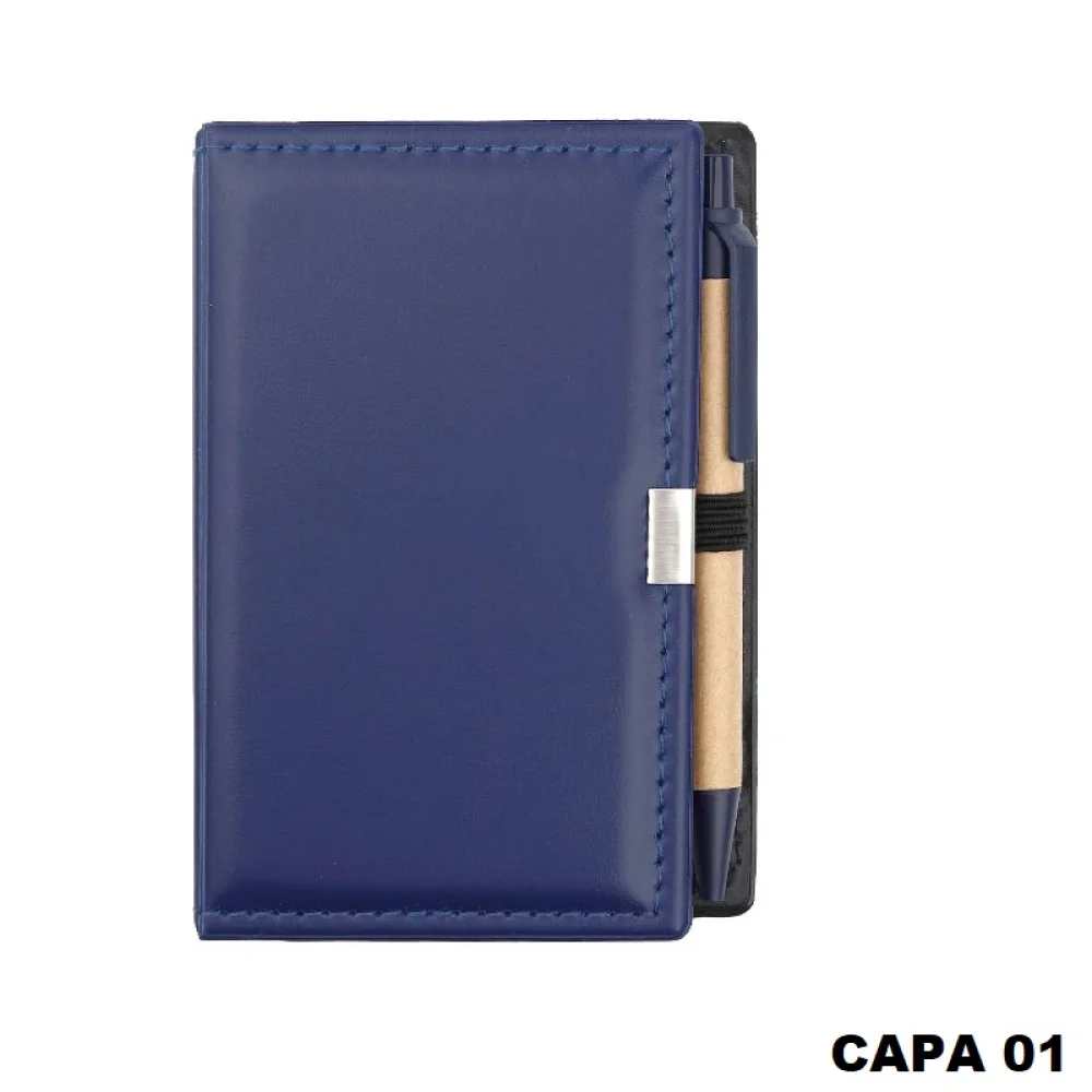 CADERNETA KIT FOLHAS + CANETA CAPA SORTIDA 8020 LORIGRAF