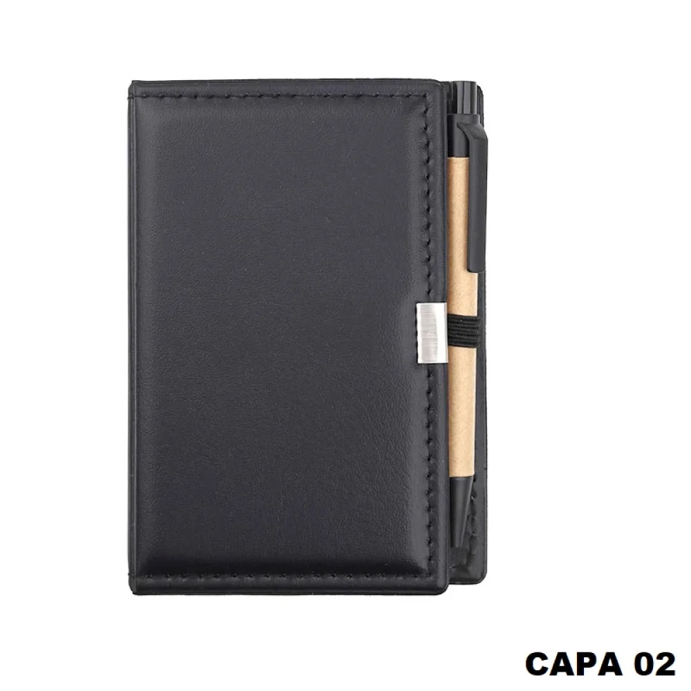 CADERNETA KIT FOLHAS + CANETA CAPA SORTIDA 8020 LORIGRAF