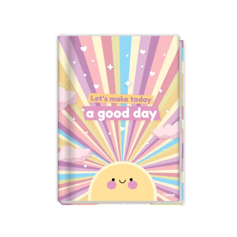 CADERNO CAPA DURA 1/4 BROCHURA 80 FLS ARCOS-IRIS CREDEAL