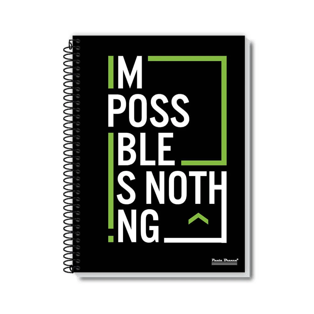 CADERNO CAPA DURA 1/4 ESPIRAL 48 FLS ROX MASCULINO PAUTA BRANCA