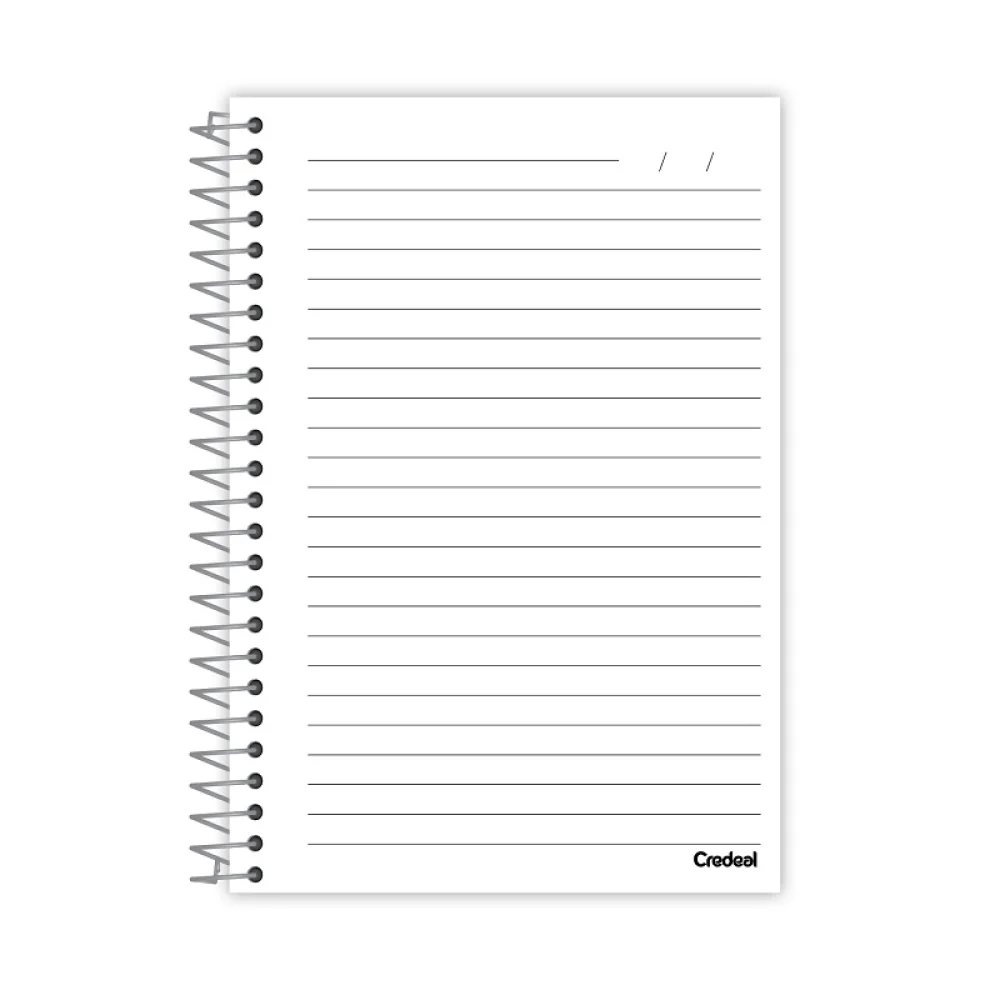CADERNO FLEXIVEL 1/4 ESPIRAL 96 FLS HAPPY ADVENTURE CREDEAL