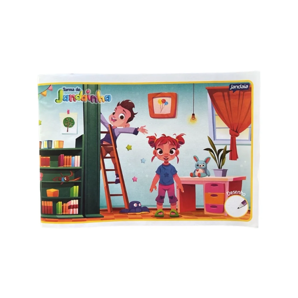 CADERNO FLEXIVEL 1/4  BROCHURA DESENHO 40 FLS JANDAIA
