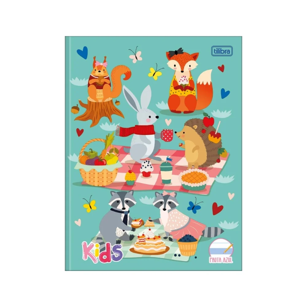 CADERNO CALIGRAFIA BROCHURA CAPA DURA 40 FLS PAUTA AZUL TILIBRA