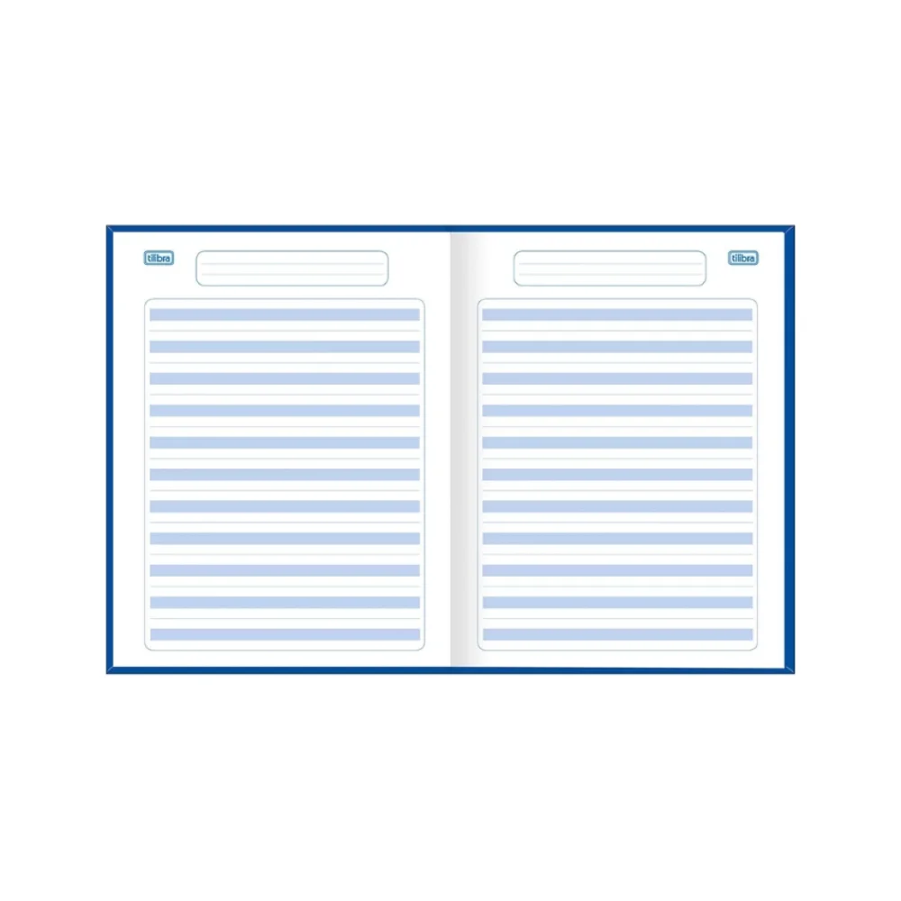 CADERNO CALIGRAFIA BROCHURA CAPA DURA 40 FLS PAUTA AZUL TILIBRA
