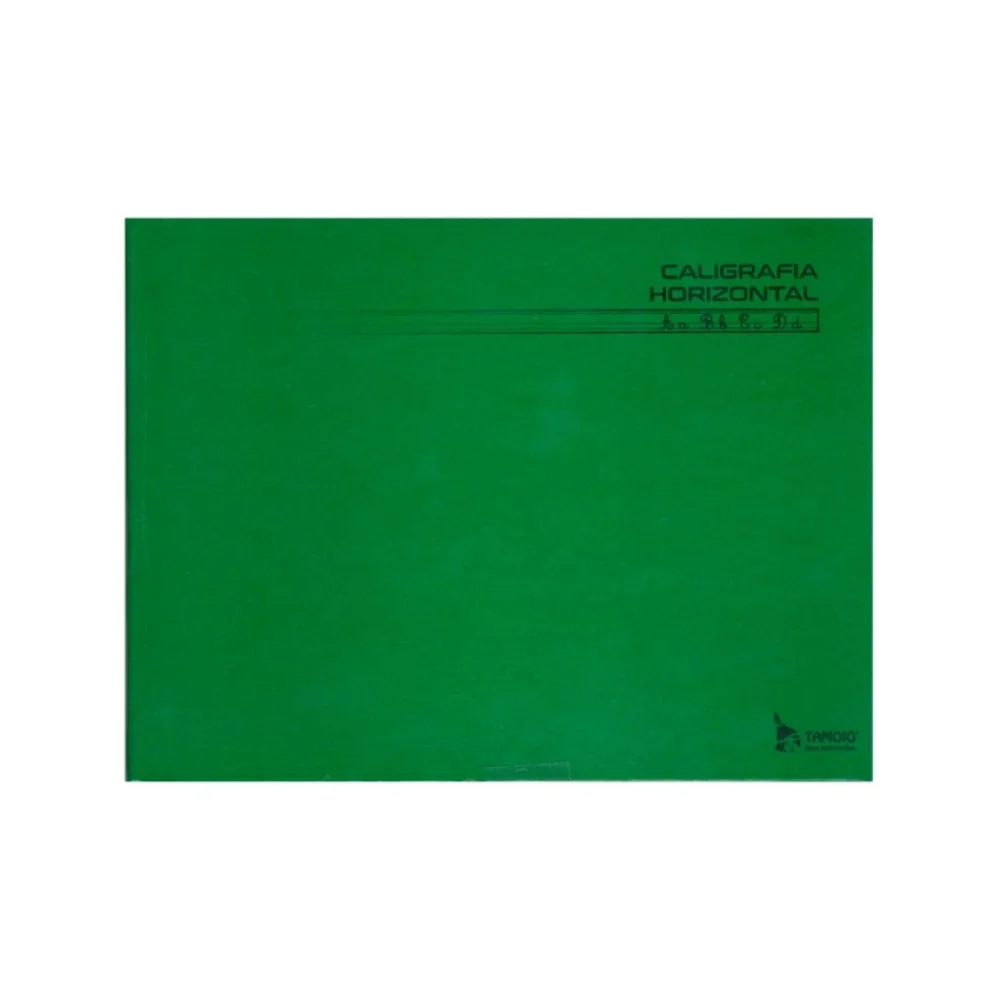 CADERNO CALIGRAFIA BROCHURA CAPA DURA 96 FLS VERDE TAMOIO