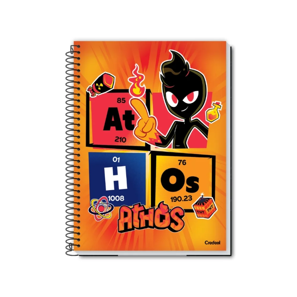 CADERNO CAPA DURA UNIVERSITÁRIO 1 X 80 FLS ATHOS E PROBLEMS CREDEAL